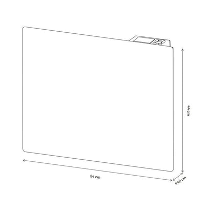 Elektrisk radiator GoodHome Saris 1500 W hvid