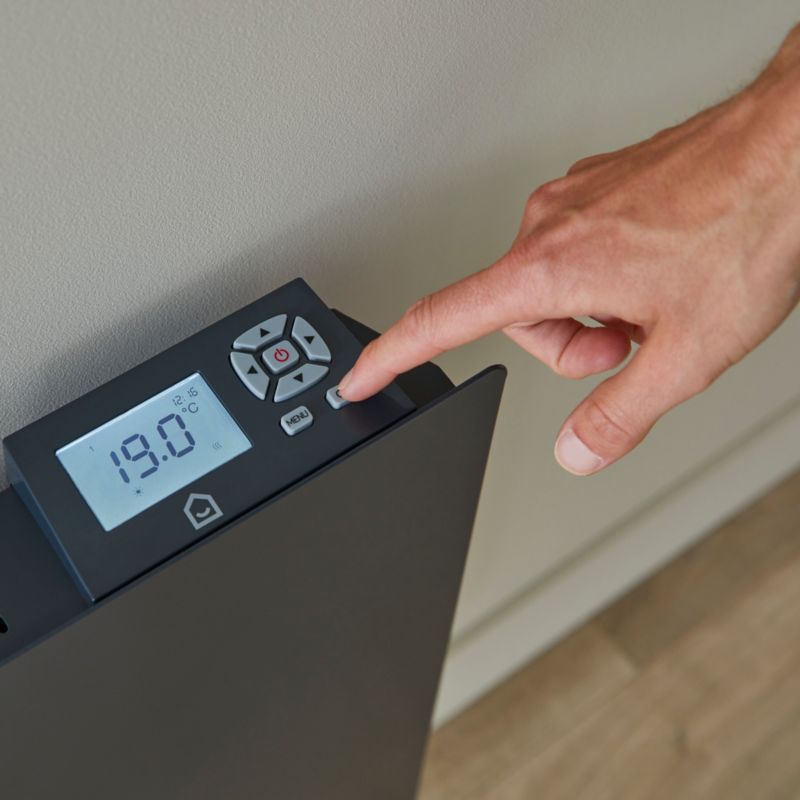 GoodHome Saris elektrisk radiator 2000 W i antracit