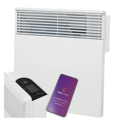 El-Radiator Konvektor 1000W Wi-Fi IP24 42x44 cm Hvid