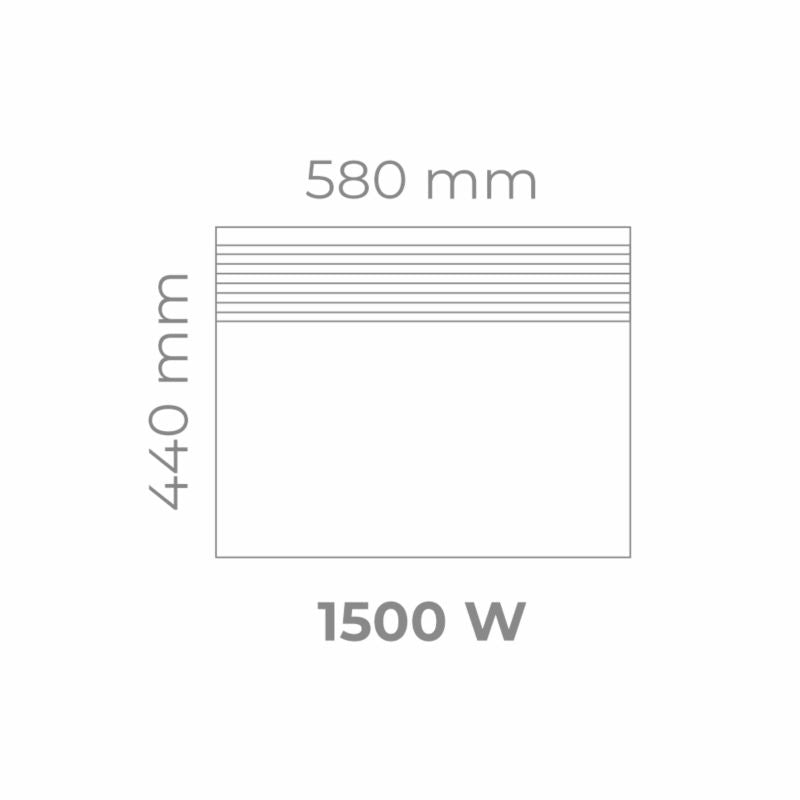 El-Radiator Konvektor 1500W Wi-Fi Hvid
