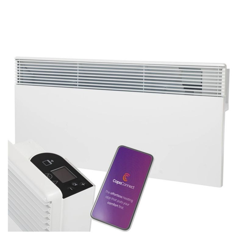 El-Radiator Konvektor 2500W Wi-Fi Hvid