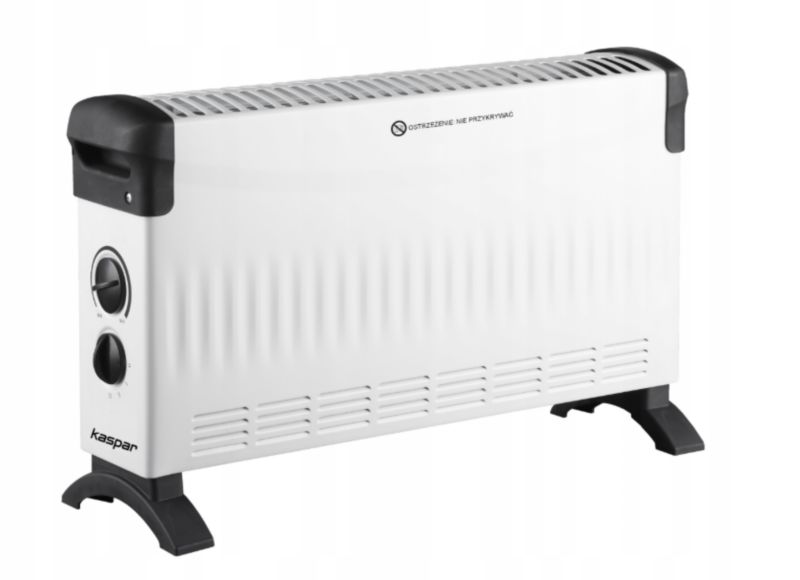 Konvektorradiator 2000W med Termostat Hvid | 5905811978478