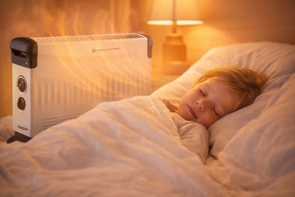 Konvektorradiator 2000W med Termostat Hvid | 5905811978478