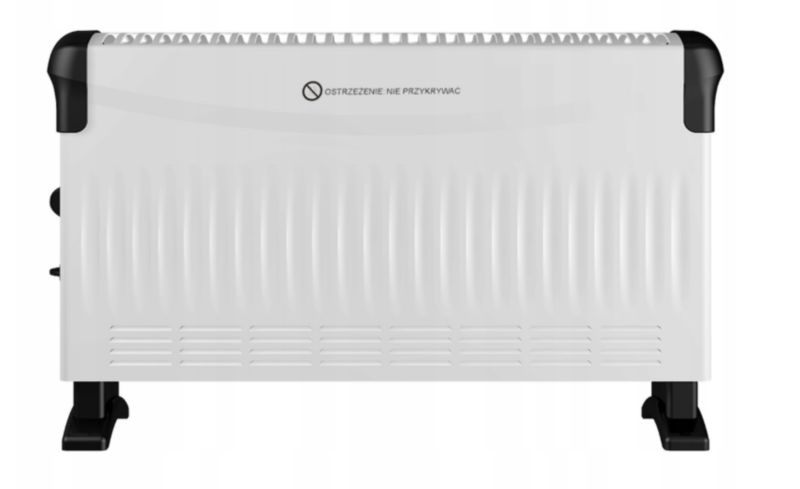 Konvektorradiator 2000W med Termostat Hvid | 5905811978478