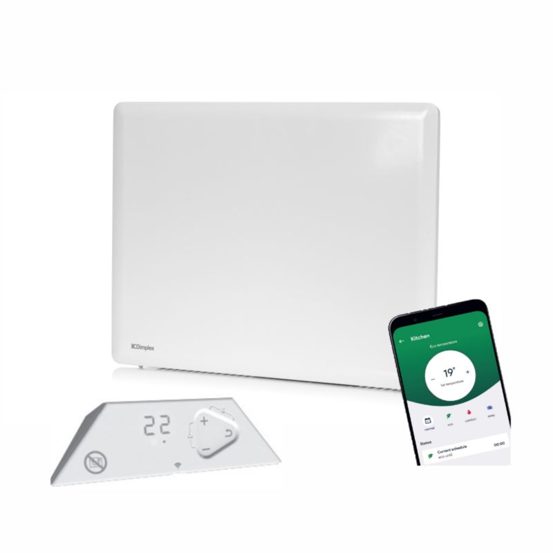 El-Radiator Konvektor 500W Wi-Fi Hvid