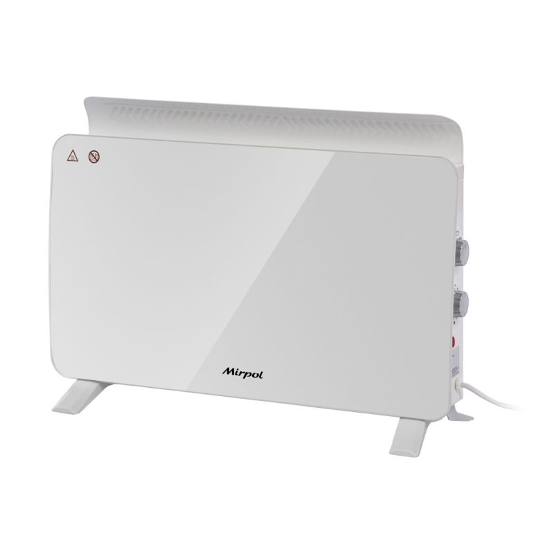 El-Konvektor 1500W Glas Hvid