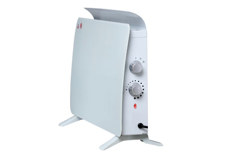 El-Konvektor 1500W Glas Hvid