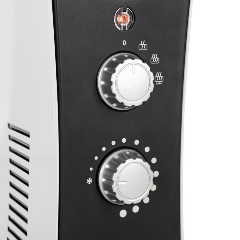 Konvektorradiator EWH-2000 2000W med Blæser Hvid
