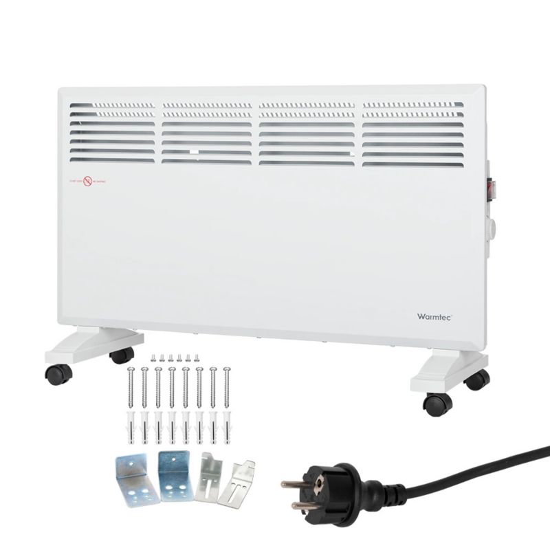 Konvektorradiator 2000W 73x40 cm Hvid EWN