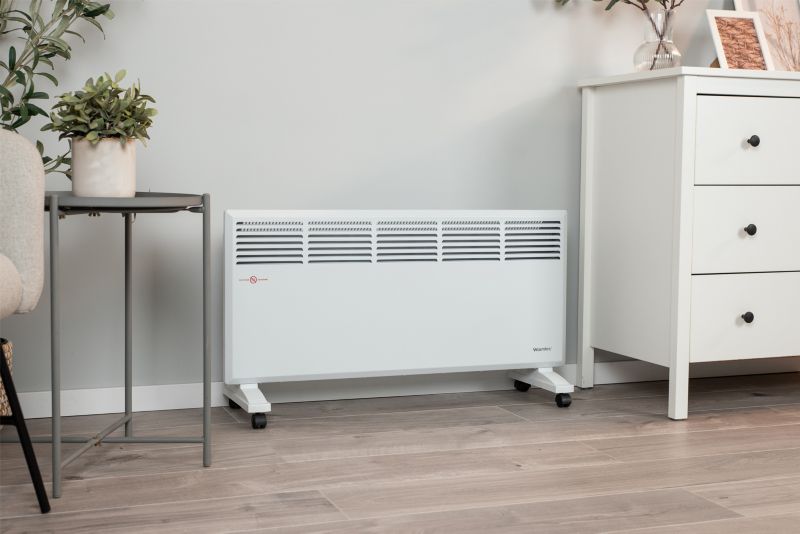 El-Konvektorradiator EWN 2500W 89x40 cm Hvid