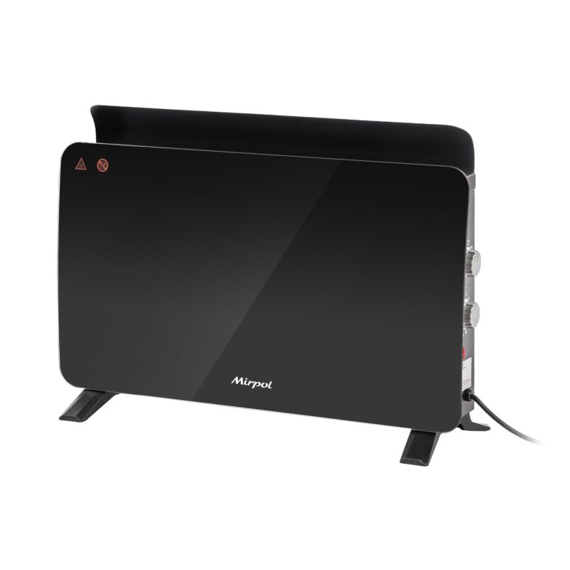 El-Konvektor Glas 1500W GH-1601M Sort