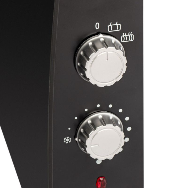 El-Konvektor Glas 1500W GH-1601M Sort