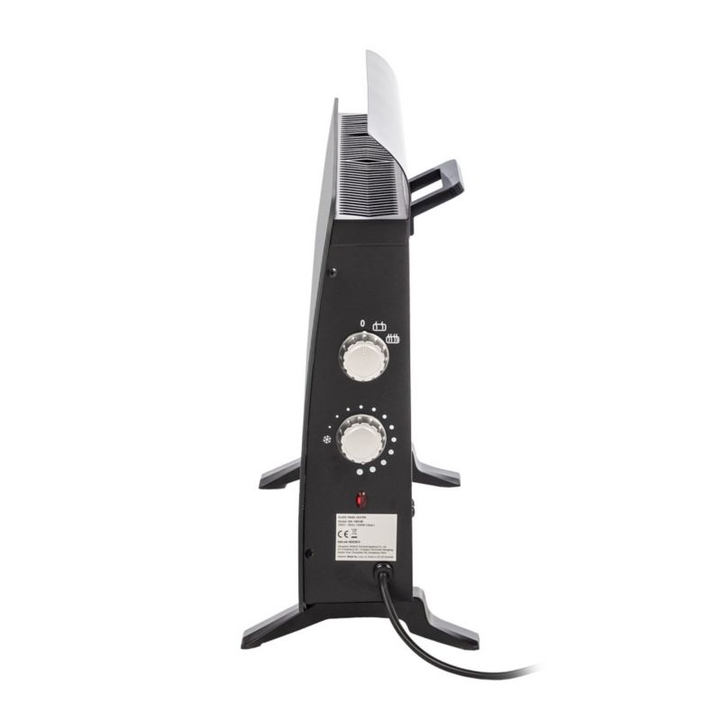 El-Konvektor Glas 1500W GH-1601M Sort