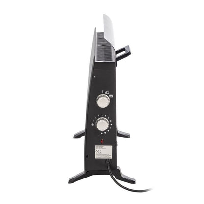 El-Konvektor Glas 1500W GH-1601M Sort