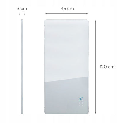 El-radiator GH-08 45x120 cm 800W Hvid | GH-08