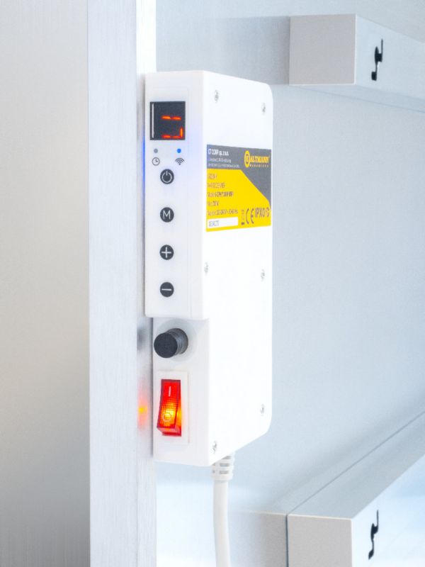 Kaltmann 720W infrarød el-radiator med Wi-Fi og fjernbetjening til 24 m², 1 stk.