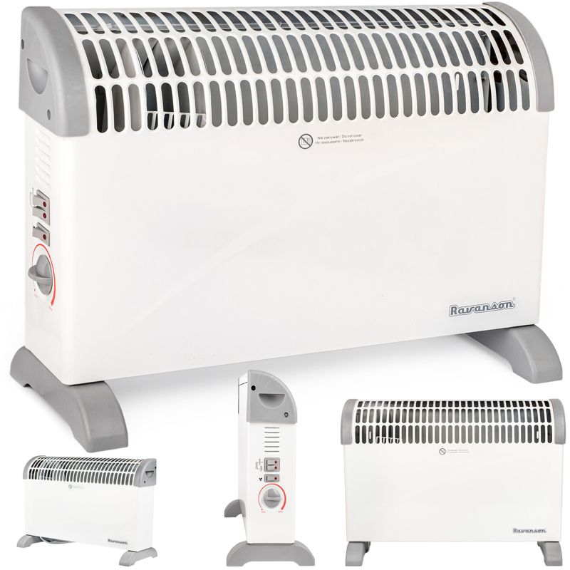 Konvektorradiator CH-2000MT 2000W Hvid med Blæser