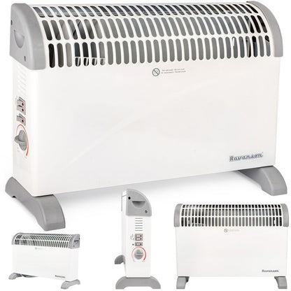 Konvektorradiator CH-2000MT 2000W Hvid med Blæser