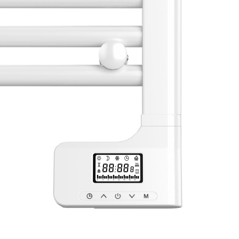 Elektrisk Håndklædetørrer 50x98 cm Hvid med Termostat 500W