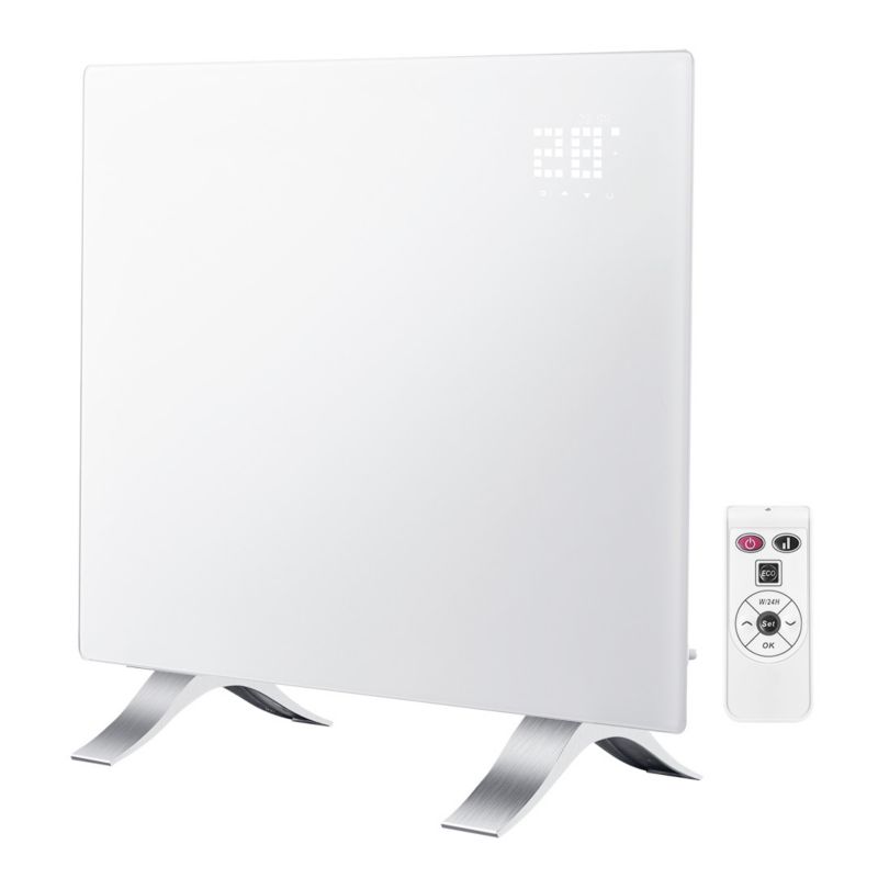 Elektrisk Konvektorradiator 1000W Glas IP24 | 5907558447590