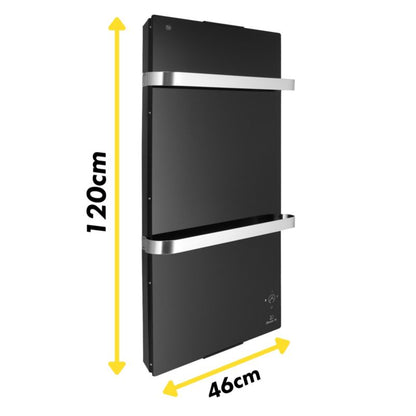 Konvektorradiator Neapol 1200W WiFi Sort