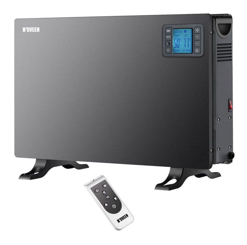 Konvektorradiator CH7100 LCD 2000W 60x21x37,5 cm Sort