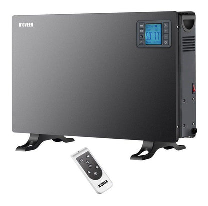 Konvektorradiator CH7100 LCD 2000W 60x21x37,5 cm Sort