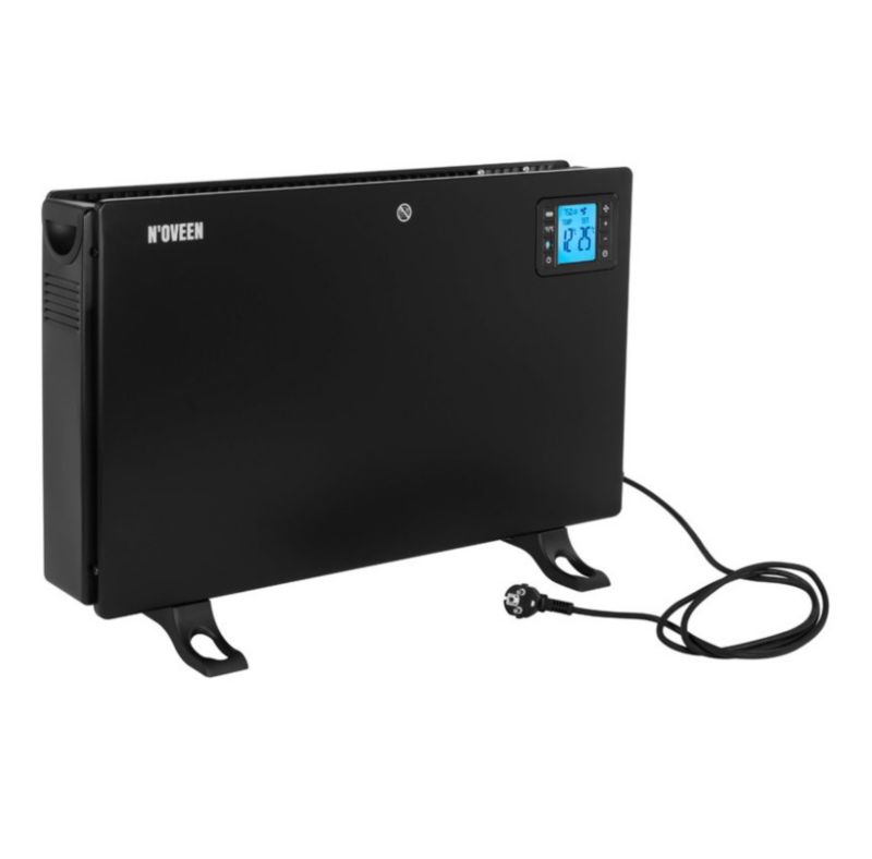 Konvektorradiator CH7100 LCD 2000W 60x21x37,5 cm Sort