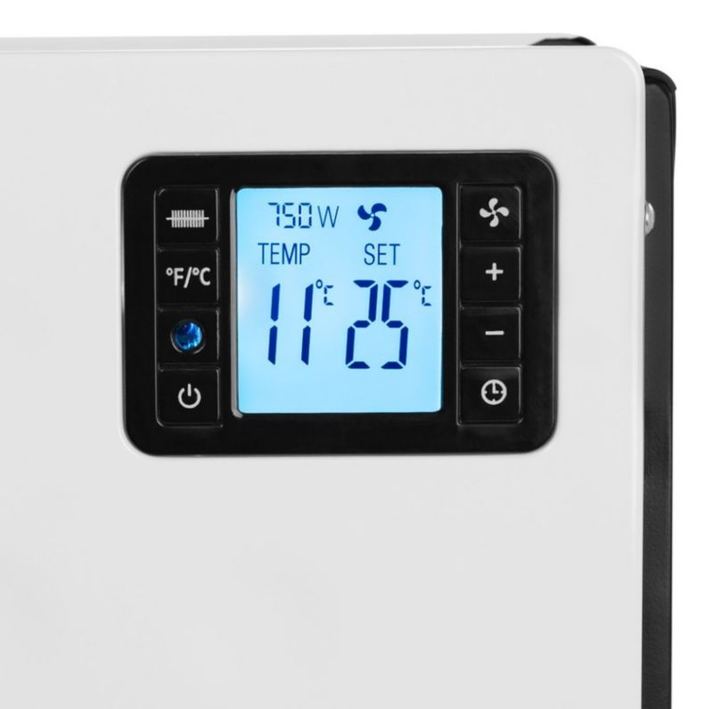 Konvektor Radiator CH8000 LCD 2000 W 60x21x37,5 cm Hvid