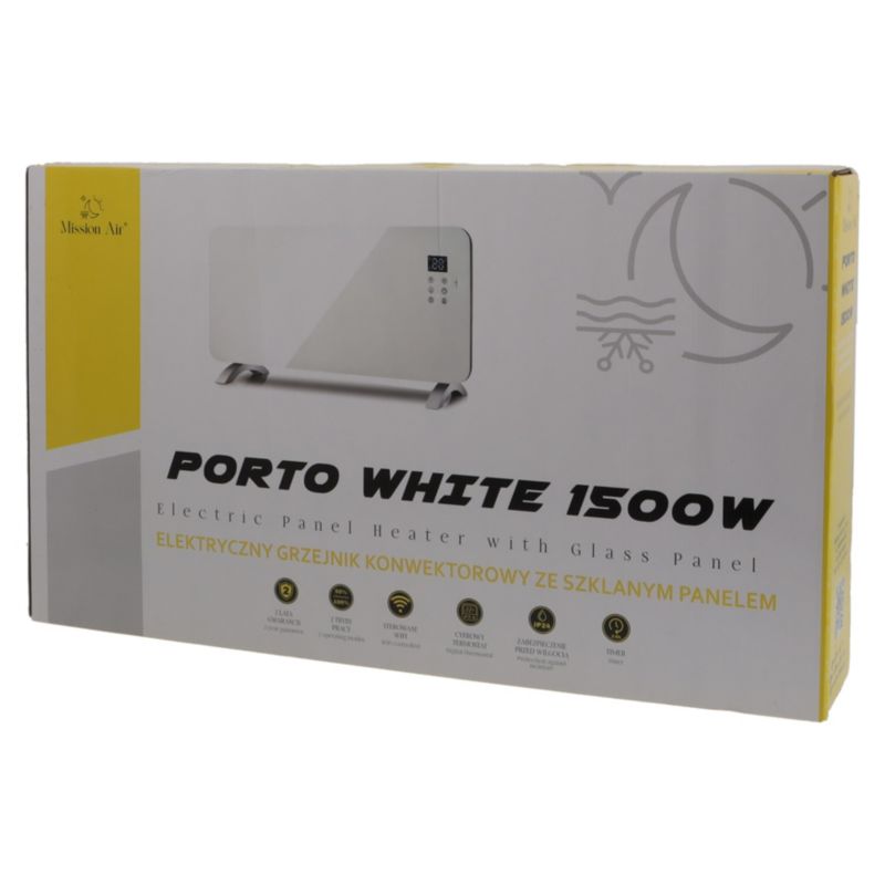 Konvektorradiator PORTO WiFi 2400W Hvid