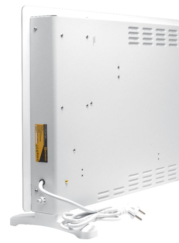 Glas Konvektor Radiator 2500W Wi-Fi 85x46,5 cm Hvid K-CPH2500W