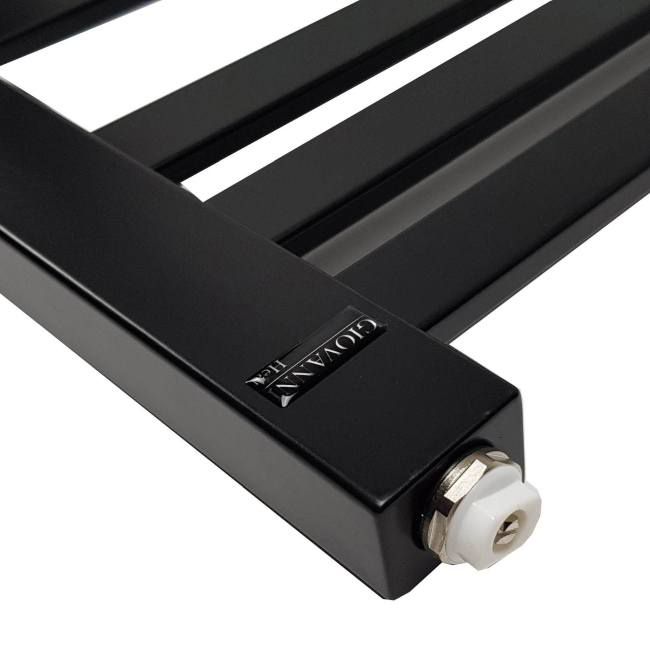 Badeværelsesradiator Beryl 115 x 44 cm mat-sort