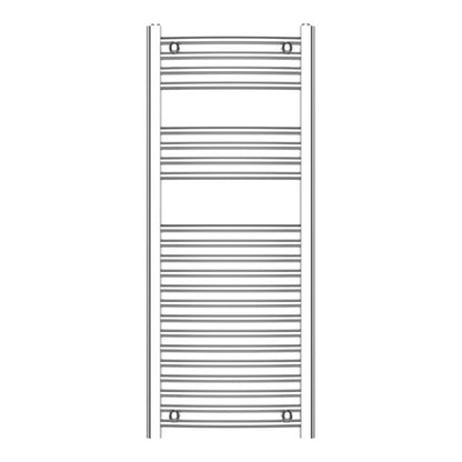 Blyss profileret badeværelsesradiator 1100 x 450 mm krom