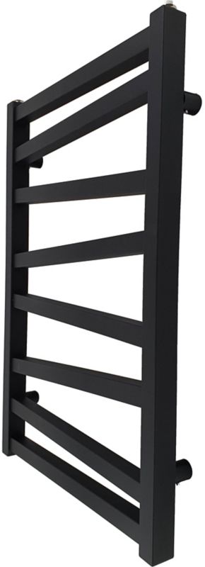 Badeværelsesradiator Cyrkon 75 x 50 cm mat sort