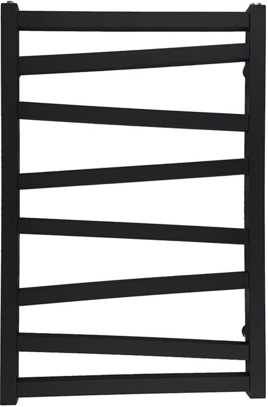 Badeværelsesradiator Cyrkon 75 x 50 cm mat sort