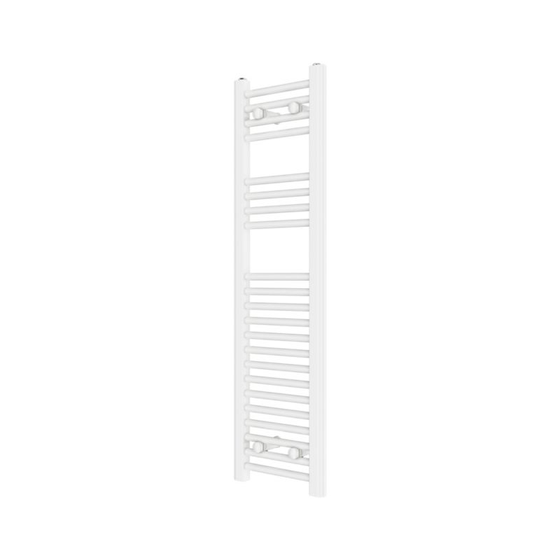 Flomasta flad badeværelsesradiator 110 x 30 cm hvid