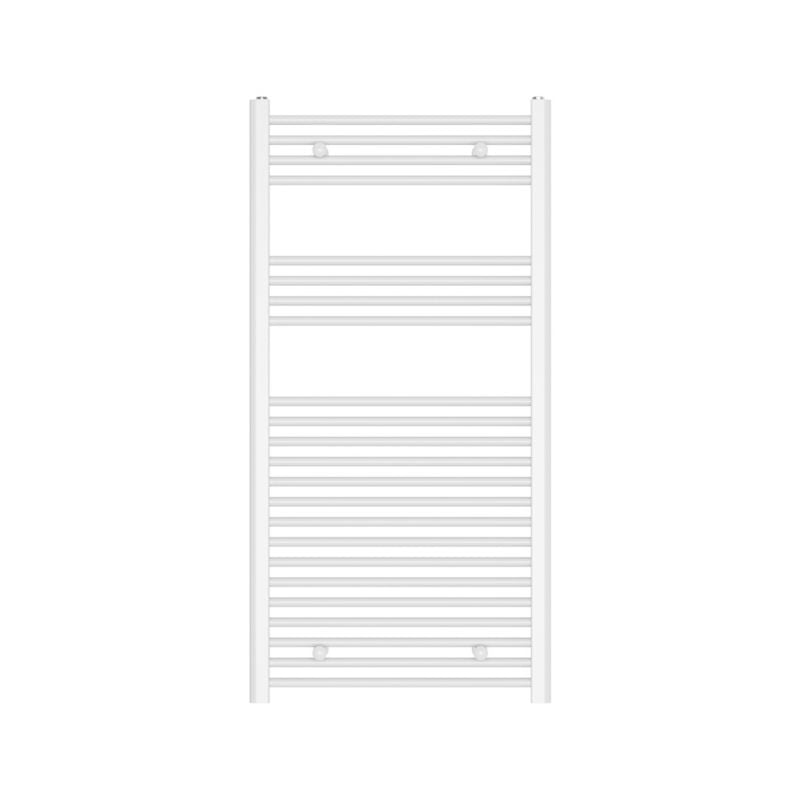 Flomasta flad badeværelsesradiator 120 x 60 cm hvid