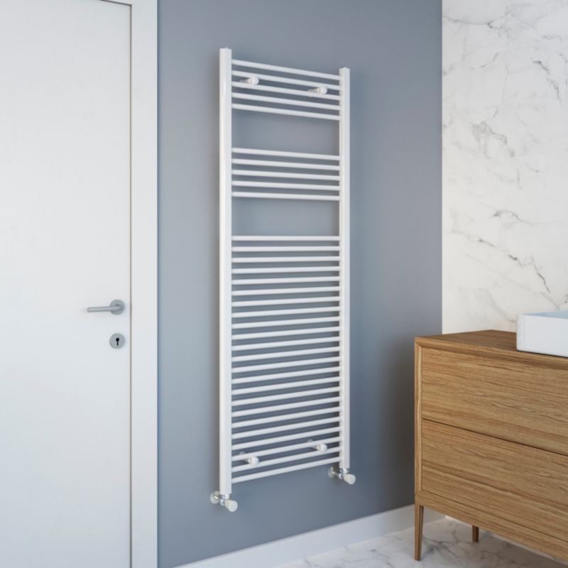 Flomasta flad badeværelsesradiator 160 x 60 cm hvid