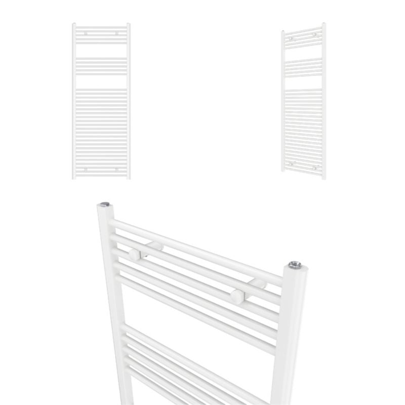 Flomasta flad badeværelsesradiator 160 x 60 cm hvid