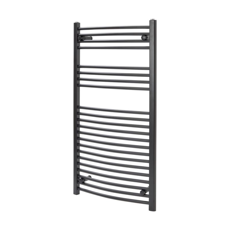 Flomasta Profil badeværelsesradiator 110 x 60 cm mat-sort
