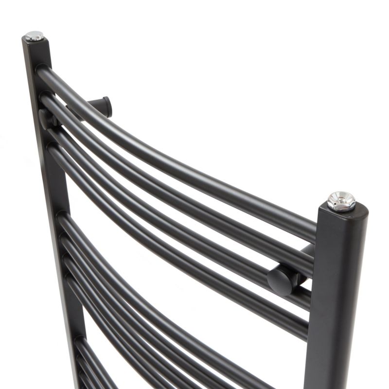 Flomasta Profil badeværelsesradiator 110 x 60 cm mat-sort