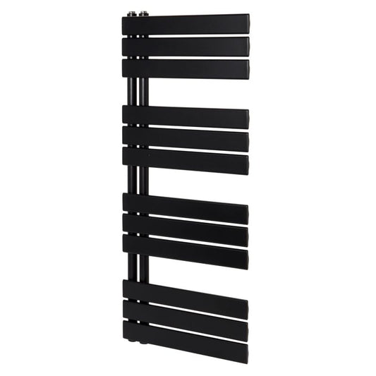 GoodHome Boxwood badeværelsesradiator 120 x 50 cm mat-sort