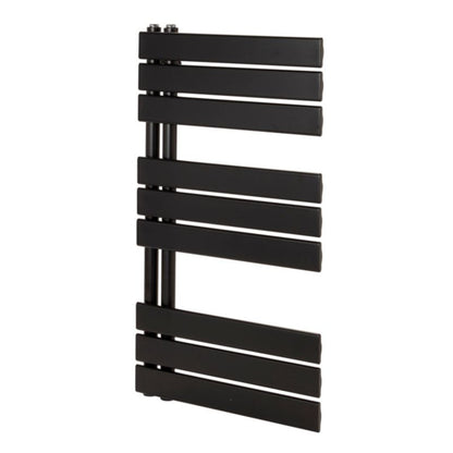 GoodHome Boxwood badeværelsesradiator 90 x 50 cm mat-sort