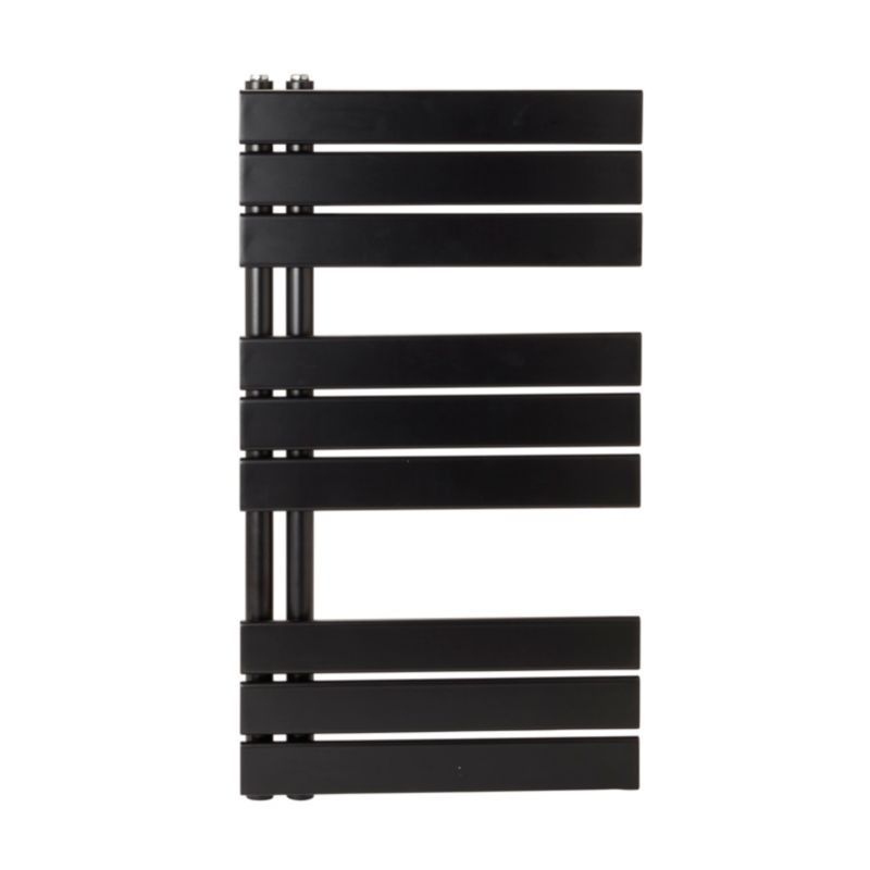 GoodHome Boxwood badeværelsesradiator 90 x 50 cm mat-sort