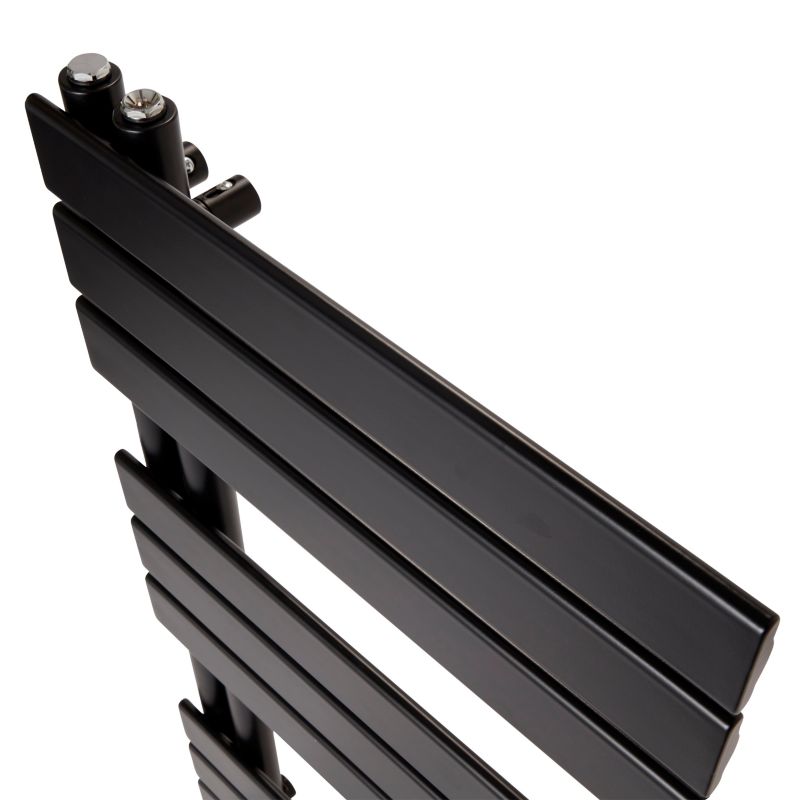 GoodHome Boxwood badeværelsesradiator 90 x 50 cm mat-sort