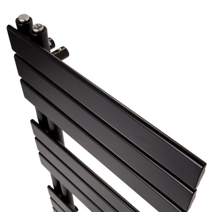 GoodHome Boxwood badeværelsesradiator 90 x 50 cm mat-sort
