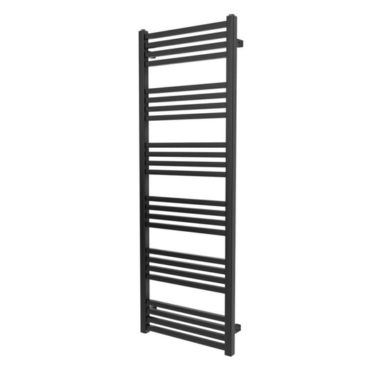 GoodHome Duala badeværelsesradiator 128 x 45 cm mat-sort
