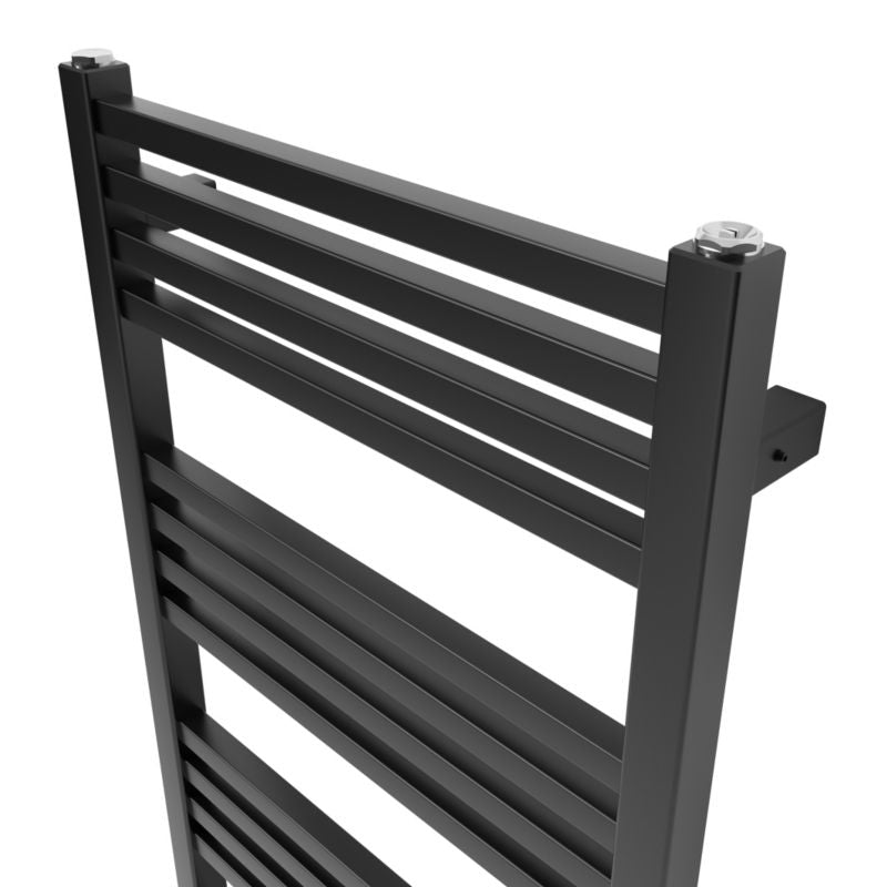 GoodHome Duala badeværelsesradiator 83 x 40 cm mat-sort