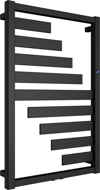 Badeværelsesradiator Instal-Projekt Leaf 80 x 50 cm mat-sort