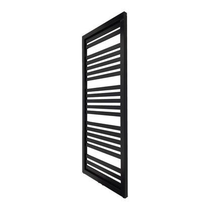 Sort badeværelsesradiator Kleo 128 x 54 cm